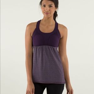 Lululemon 2-In-Run Tank in Deep Zinfandel